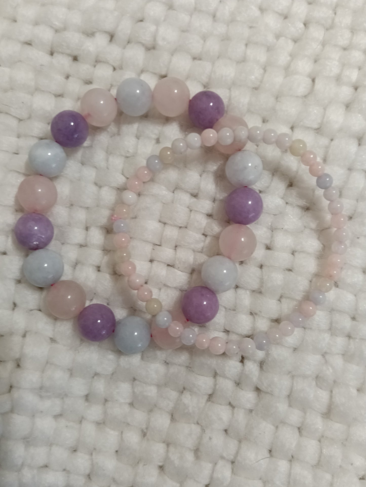 Morganite bracelet bundle