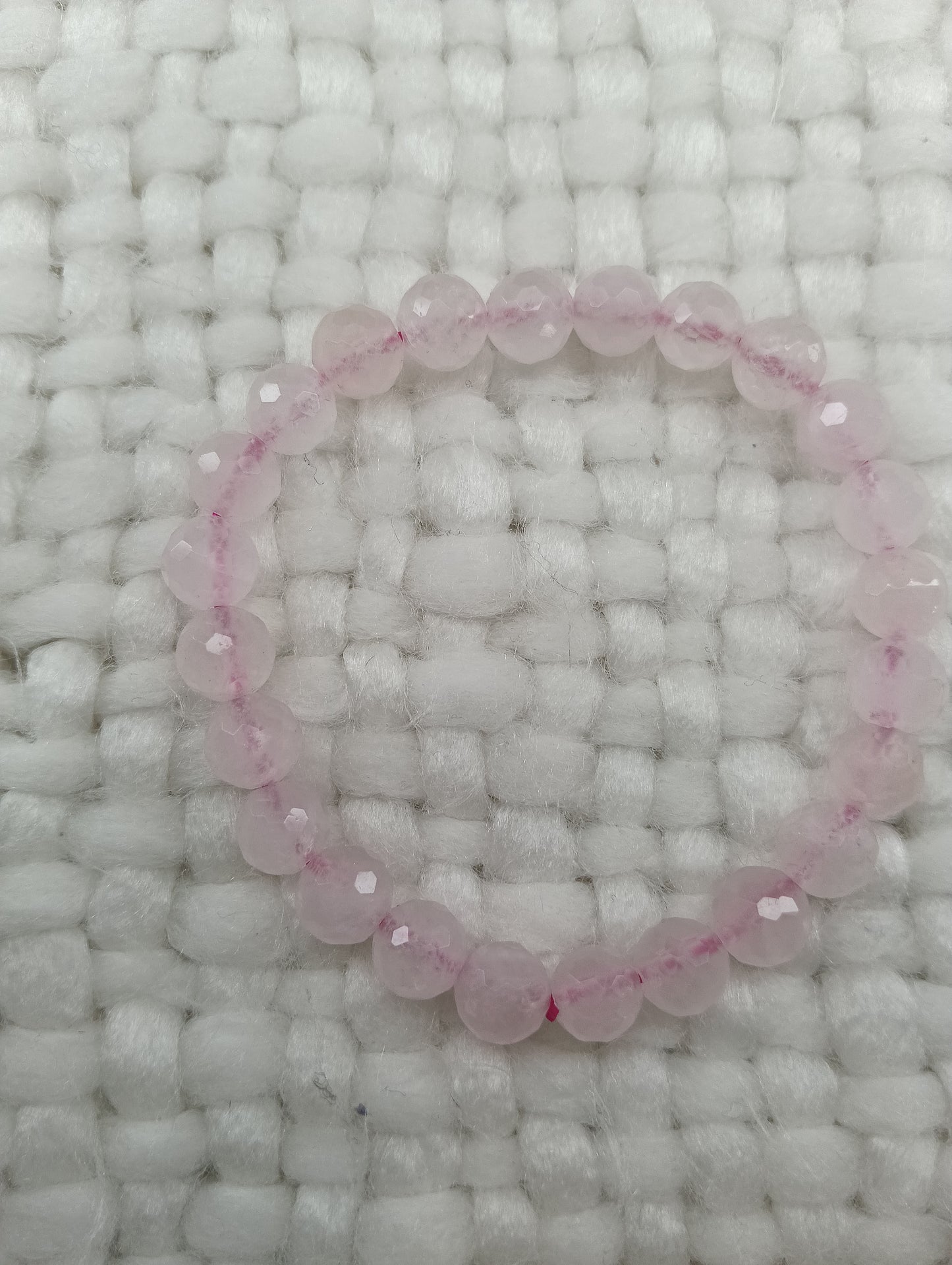 Faceted 8mm bead bracelet