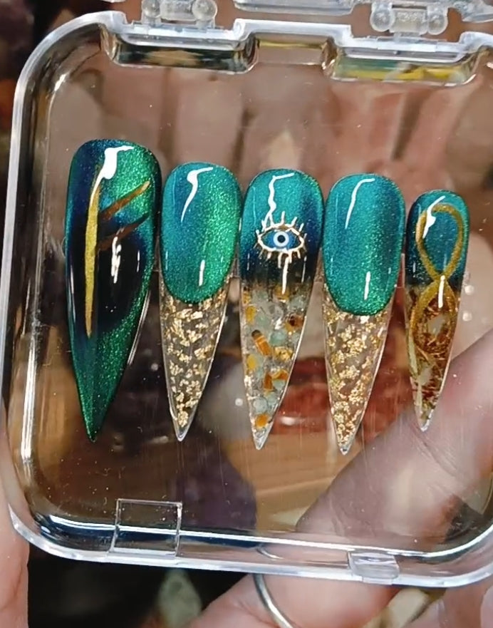 Prosperity and abundance spell nails.