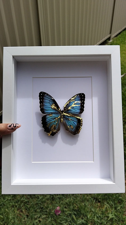 Celestial Rebirth: The Gilded Morpho