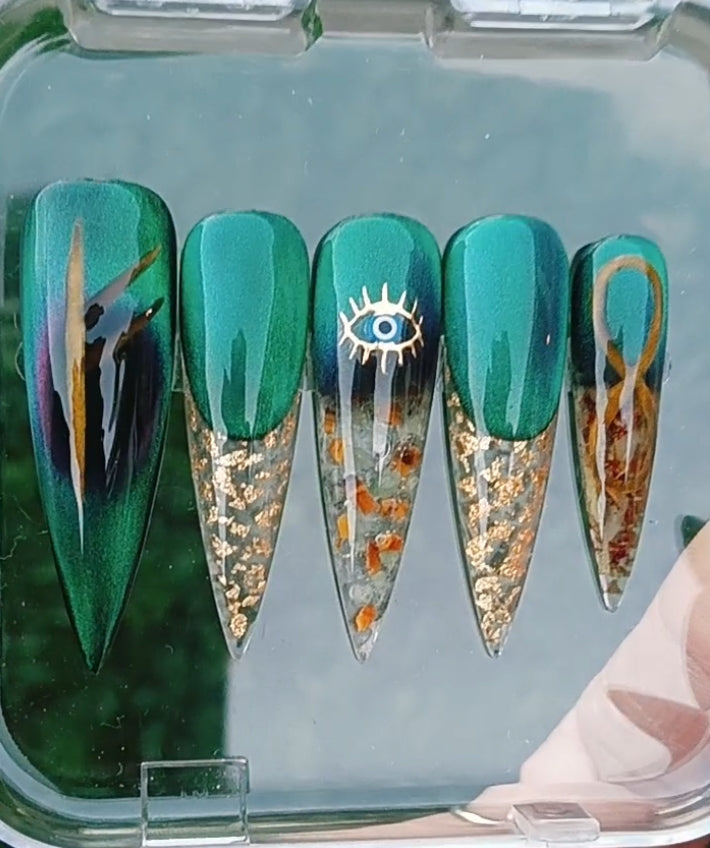 Prosperity and abundance spell nails.