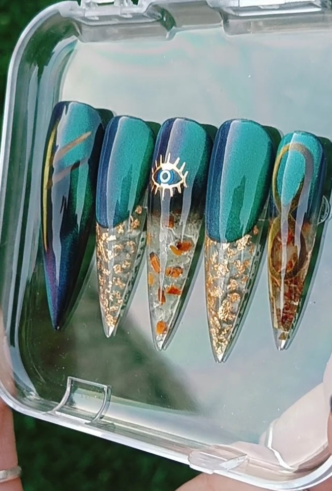 Prosperity and abundance spell nails.